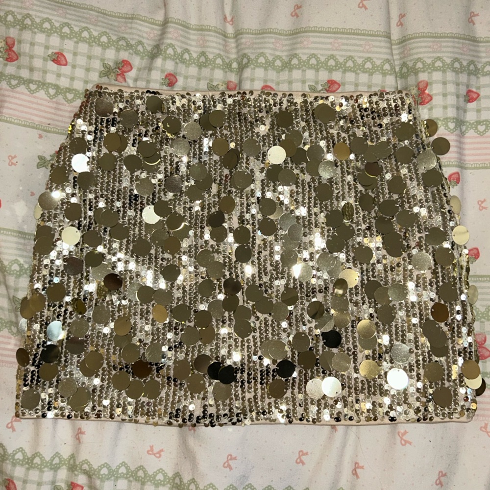 Sequin Gold Skirt